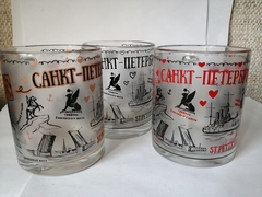 Кружка 300 мл стекло с видами Петербурга.