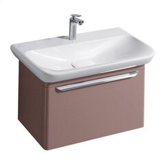 Шкафчик для раковины Geberit myDay, с одним выдвижным ящиком: B=68см, H=41см, T=43см, Какао с молоком / Высокоглянцевое покрытие фото
