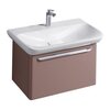 Шкафчик для раковины Geberit myDay, с одним выдвижным ящиком: B=68см, H=41см, T=43см, Какао с молоком / Высокоглянцевое покрытие