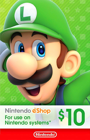 Nintendo eShop Store USA: Карта оплаты 10$ [Цифровой код доступа]