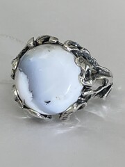 Агат (кольцо из серебра )