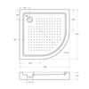 Cezares TRAY-A-R-95-550-15-W АКРИЛОВЫЙ ПОДДОН