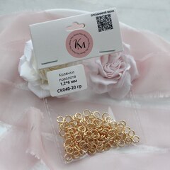 Колечки 1,2*6 мм соединительные позолота 20 гр, СК040-20 гр