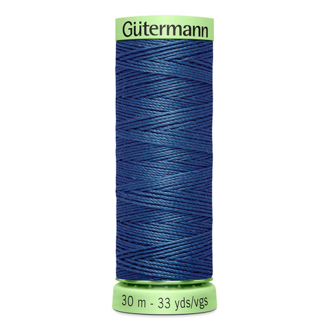 Нить Top Stitch 30/30 м для декоративной отстрочки, Gutermann, 068 серо-синий