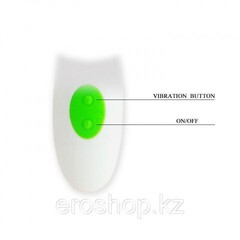 Вибратор с вибростимулятором клитора (20×3,8 см)