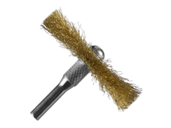 ЗУБР 5 шт, 25/40/55/63/78 мм, витая латунированная, стальная проволока, набор дисковых щеток-крацовок для дрели, Профессионал (3521-H5)