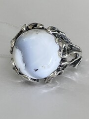 Агат (кольцо из серебра )