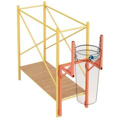 Кронштейн к лесам и фасадам Полимер-Групп(587x1100x1500см;28кг;красный) - арт.559341