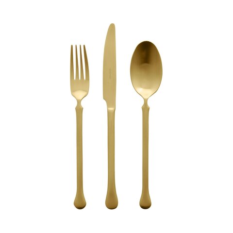 Набор столовых приборов 24 предмета Herdmar Kiev Mat Gold 84 золотой матовый