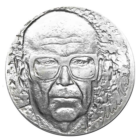 10 марок 1975 год. 75 лет президенту Кекконену. Финляндия. Серебро. AU