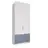 Шкаф «Лавис» ШД 900.1 (белый/белый софт), ЛДСП/МДФ, ДСВ Мебель