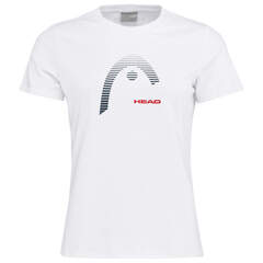 Женская теннисная футболка Head Club Lara T-Shirt - white/red