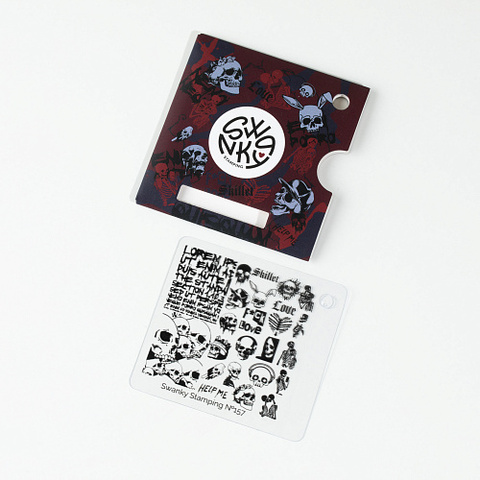 Пластина Swanky Stamping 157 маленькая 6*6см