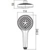 Villeroy&Boch Embrace TVS1084120161 Ручной душ, Villeroy&Boch, Embrace, размер душевого диска, мм-110, форма-круглая, количество режимов-3, тип струи-релакс, массаж, интенсив, материал-ABS пластик, цвет-хром, 9,5 л