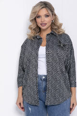 Рубашка Сладкий поцелуй (черно-серая) Б12328-4 LT Collection