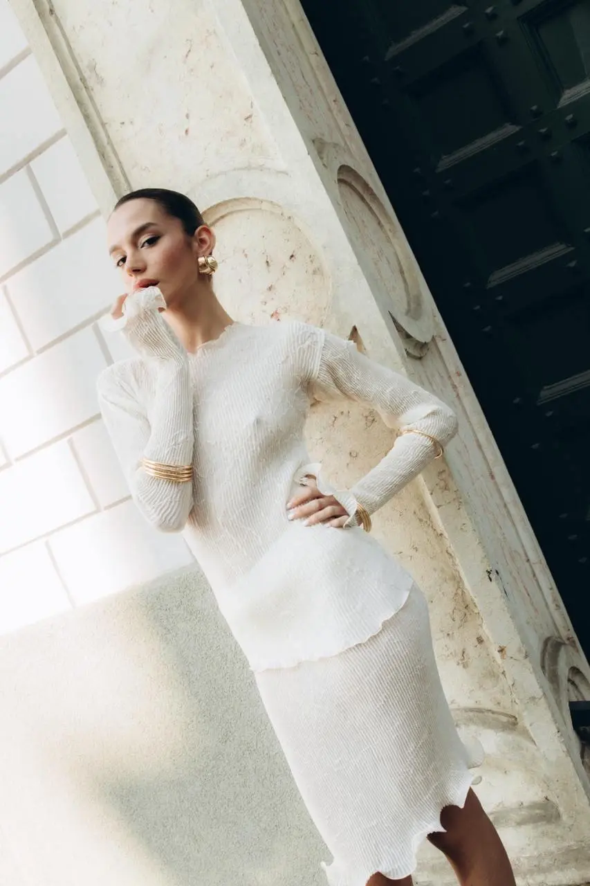 Топ с воланом Simona Cream