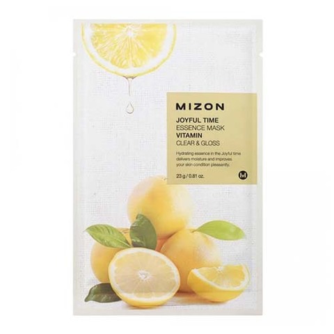 Mizon Joyful Time Essence Mask Vitamin C - Тканевая маска для лица с витамином С