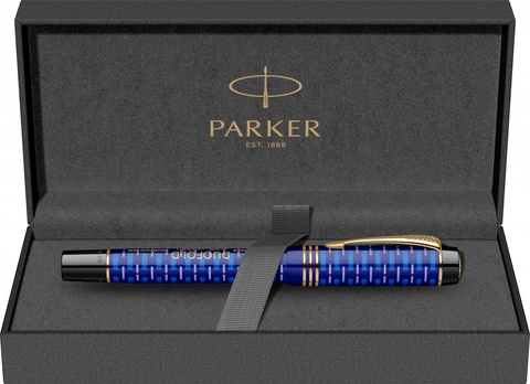 Ручка перьевая Parker Duofold 100th Anniversary LE, Blue GT, F (2123549)