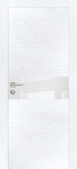 Дверь PX-3 AL кромка с 2-х ст. / Цвет Дуб скай белый / белоснежный лакобель / Двери PROFILO PORTE
