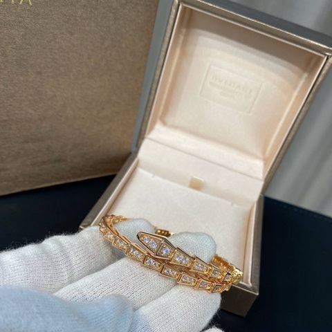 Браслет змея розовая BVL VGOLD
