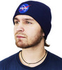 Картинка шапка вязаная Skully Wear beanie nas navy - 2