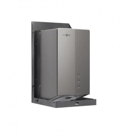 Nofer 12053.H2 Сушилка для рук встраиваемая за зеркалом FUGA EVO 800W, цвет:нержавеющая сталь
