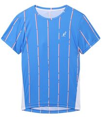 Теннисная футболка Australian Ace T-Shirt With Stripes Print - blu zaffiro