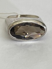 Раухтопаз 266 (кольцо из серебра)