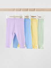 Легинсы для малышей Next AG4-688, 4 шт., Фиолетовый, Желтый, Синий, Зеленый