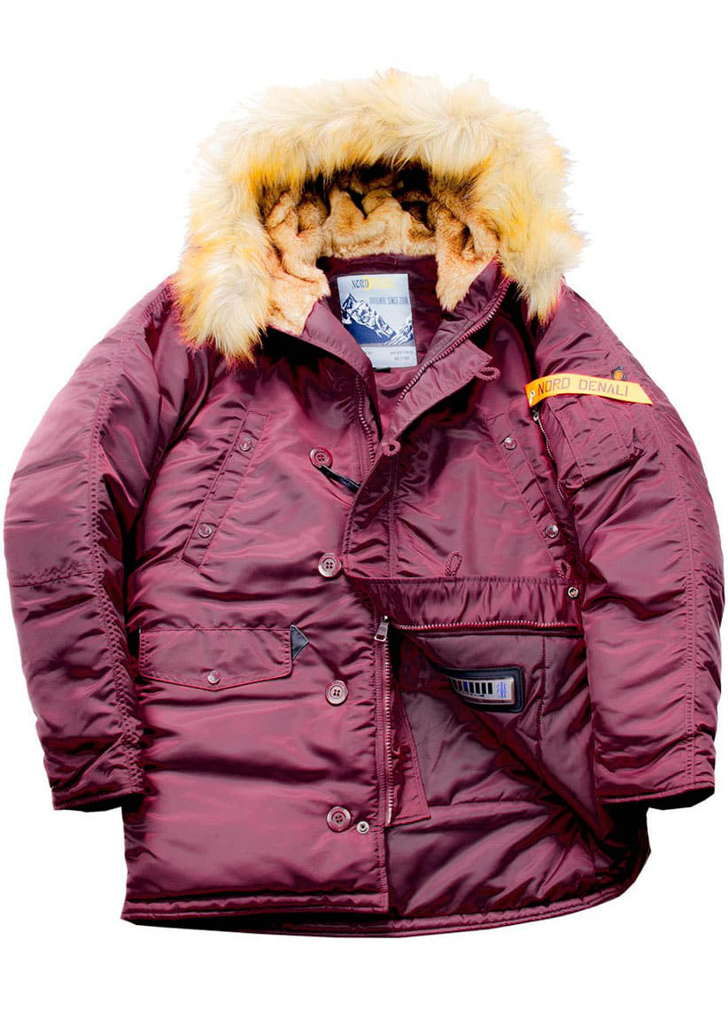 Куртка Аляска  Husky Denali  (бордовая - burgudy)
