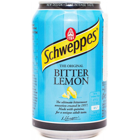 Schweppes Bitter Lemon Швепс горький лимон 0,33 л