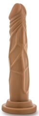 Кофейный фаллоимитатор без мошонки Dr. Skin Realistic Cock Basic 7.5 - 19 см. - 
