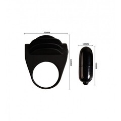 Силиконовое виброкольцо с мощным виброэлементом