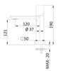 Remer EG512XV Смеситель для раковины Edge EG512XV, сталь, шт