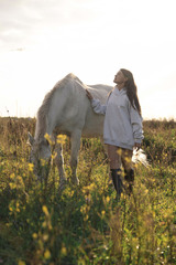 Худи из футера с начесом в сером цвете