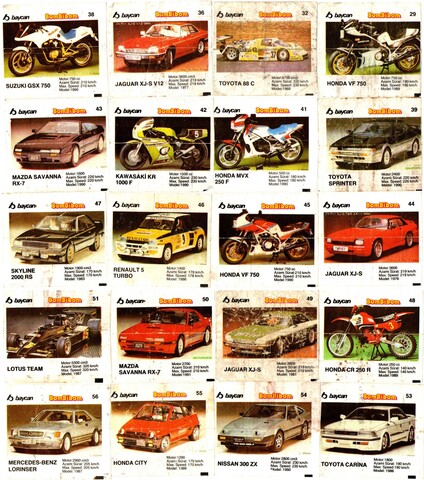 Вкладыш Bombibom Бомбибом - 3 серия (набор 20 штук) - № 29, 32, 36, 38, 39, 41, 42, 43, 44, 45, 46, 47, 48, 49, 50, 51, 53, 54, 55, 56