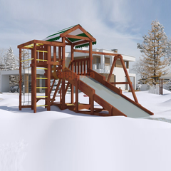 Игровая площадка Савушка Мастер 3 (4 сезона) - развитие, спорт и зимний скат