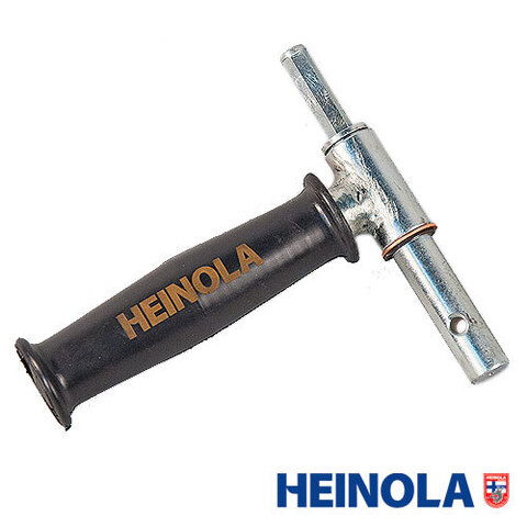 Адаптер (переходник) с ручкой для ледобура под шуруповерт Heinola, Серый/Черный