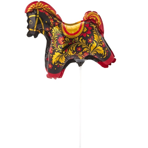 Аг Мини-фигура, Лошадка Золотая роспись, 11