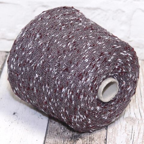 Фасонный меринос A ZETA FILATI VIENNA 800 бордовый с белым