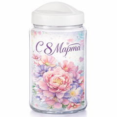 Банка для сыпучих продуктов "Avena" с праздничным вкладышем