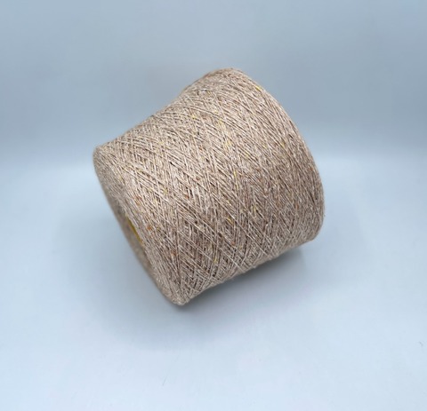 Filcom, Tibet tweed 2/11 550м. 50%Як, 50%Шелк, Бежевый,твидовый, 37143