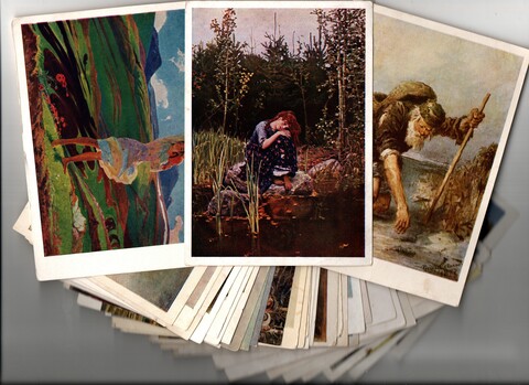 Набор открыток 40 шт. Искусство изд. 1929-50-е гг. Чистые VF