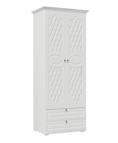 Престиж (гостиная) Шкаф (Белый матовый, белый)