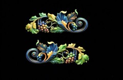 Силиконовый молд № 0334 Набор вензелей Виноградная лоза