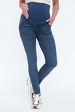 Джинсы для беременных (SUPER SKINNY) 12909 т.синий