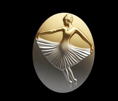 Силиконовый молд Камея