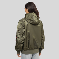 Бомбер Alpha Industries L-2B Hooded Gen II Green (Зелёный)