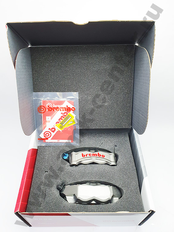 220D02010 К-кт тормозных суппортов Brembo Racing STYLEMA, 100мм (литой моноблок 4*30мм)