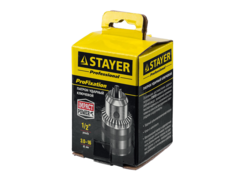 STAYER 16 мм, 1/2?, ударный сверлильный патрон с ключом для дрели, Professional (29055-16-1/2)
